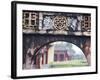 Carved Arch Inside the Imperial Palace, in Hue, Vietnam-David H. Wells-Framed Photographic Print