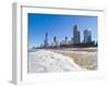 Surfers Paradise Beach and High Rise Buildings, the Gold Coast, Queensland, Australia, Pacific-Matthew Williams-Ellis-Framed Photographic Print