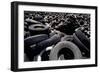 Dump of Discarded Automobile Tires, 1970s-null-Framed Photo