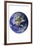 Planet Earth Western Hemisphere on White-null-Framed Photo