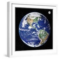 Earth From Space, Satellite Image-null-Framed Premium Photographic Print