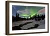 Aurora Borealis over Creek, Yukon, Canada-null-Framed Photographic Print