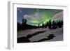 Aurora Borealis over Creek, Yukon, Canada-null-Framed Photographic Print