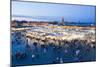 Food Stalls in Place Djemaa El Fna at Night, Marrakech, Morocco, North Africa, Africa-Matthew Williams-Ellis-Mounted Photographic Print