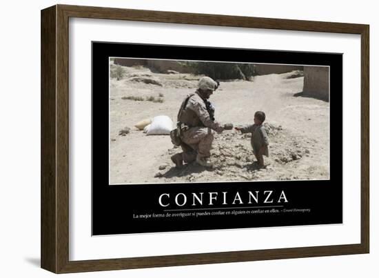 Confianza. Cita Inspiradora Y Póster Motivacional-null-Framed Photographic Print