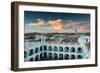 Sunset in Sucre over the Rooftop of the Convent of San Felipe Neri-Alex Saberi-Framed Photographic Print