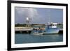 Fishing Boat in Harbour in Barbuda-Robert-Framed Photographic Print