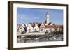 Municipal Church of Stadtkirche St. Laurentius, Nurtingen, Neckar River-Marcus Lange-Framed Photographic Print