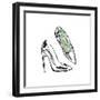 Vintage Designer Shoes-Sunflowerman-Framed Premium Giclee Print