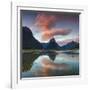 Mitre Peak, Milford Sound, Fiordland National Park, South Island, New Zealand-Doug Pearson-Framed Photographic Print