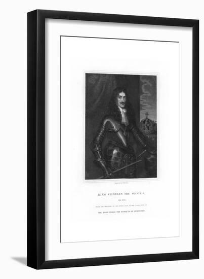 Charles II, King of England, Scotland and Ireland-William Finden-Framed Giclee Print