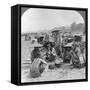 Caravan En Route for China Camping at Bhamo, Burma, 1908-null-Framed Stretched Canvas