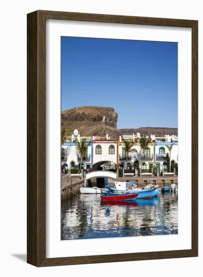 Marina, Puerto De Mogan, Gran Canaria, Canary Islands, Spain-Sabine Lubenow-Framed Photographic Print