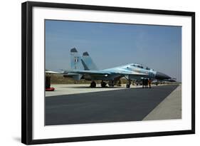 Sukhoi Su-30 Aircraft from the Indian Air Force at Istres Air Base-Stocktrek Images-Framed Photographic Print