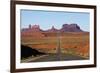 Utah, Navajo Nation, U.S. Route 163 Heading Towards Monument Valley-David Wall-Framed Photographic Print