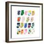 Mini Socks-Hanna Melin-Framed Giclee Print