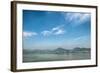 Qiantang River, Hills and High Rises of Hangzhou, Zhejiang, China-Andreas Brandl-Framed Photographic Print