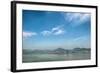 Qiantang River, Hills and High Rises of Hangzhou, Zhejiang, China-Andreas Brandl-Framed Photographic Print