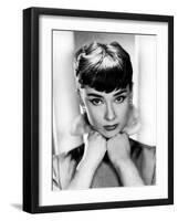 Sabrina, Audrey Hepburn, Directed by Billy Wilder, 1954-null-Framed Photo