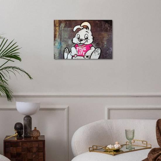 'Thug For Life Bunny Rabbit Graffiti' Prints | AllPosters.com