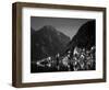 Village with Mountains and Lake, Hallstatt, Salzkammergut, Austria-Steve Vidler-Framed Photographic Print