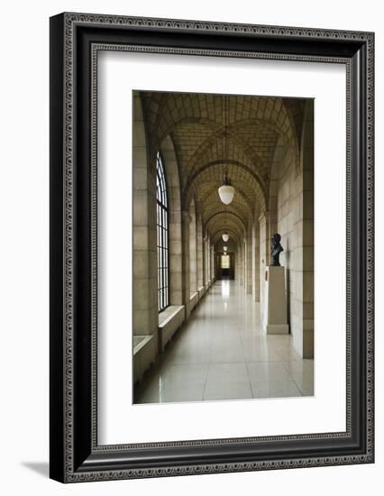 Nebraska State Capitol Interior, Lincoln, Nebraska, USA-Walter Bibikow-Framed Photographic Print