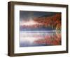 New York, Adirondack Mts, Fall and Fog Reflecting in Heart Lake-Christopher Talbot Frank-Framed Photographic Print