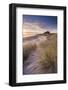 Sunrise over Bamburgh Castle, Northumberland, England. Spring-Adam Burton-Framed Photographic Print