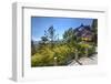 Temple and Vegetation in Lijiang, Part of the Mufu Wood Mansion Complex, Lijiang-Andreas Brandl-Framed Photographic Print