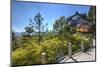 Temple and Vegetation in Lijiang, Part of the Mufu Wood Mansion Complex, Lijiang-Andreas Brandl-Mounted Photographic Print