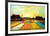 Vincent van Gogh Holland Flower Bed-Vincent van Gogh-Framed Art Print