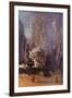 James Abbot McNeill Whistler Nocturne in Black and Gold, Falling Rocket-James Abbott McNeill Whistler-Framed Art Print
