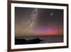 Aurora Australis And Milky Way-Alex Cherney-Framed Photographic Print