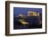 Parthenon Illuminated at Dusk-Paul Souders-Framed Photographic Print