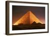 Pyramid of Cheops at Night-Roger Ressmeyer-Framed Photographic Print