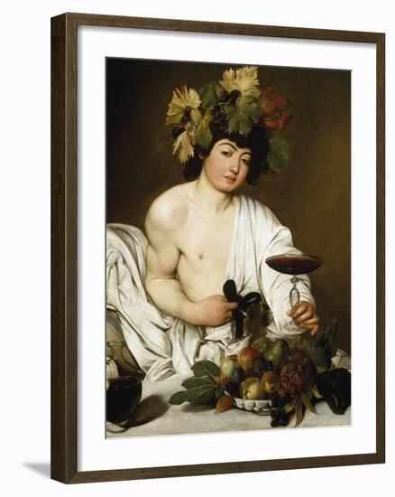 The Young Bacchus by Caravaggio-null-Framed Photographic Print