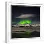 Aurora Borealis over Mt Hoffell, Hoffellsjokul Glacier, Iceland-Arctic-Images-Framed Photographic Print