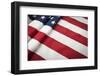 Folded American Flag Abstract.-Andy Dean Photography-Framed Photographic Print