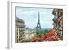 Street in Paris - Illustration-ZoomTeam-Framed Photographic Print