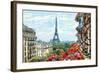 Street in Paris - Illustration-ZoomTeam-Framed Photographic Print