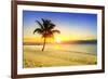 Sunset on the Beach-vent du sud-Framed Photographic Print
