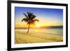 Sunset on the Beach-vent du sud-Framed Photographic Print