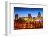 Raleigh, North Carolina, USA Skyline.-SeanPavonePhoto-Framed Photographic Print