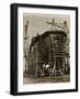 Queen Mary Ocean Liner, in Construction-null-Framed Photographic Print