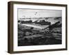 D-Day - Supplies Pour Ashore-Robert Hunt-Framed Photographic Print