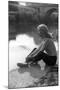 Gabriella Farinon on a River Bank-Marisa Rastellini-Mounted Photographic Print