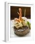 Surf and Turf (Seafood and Beef Steak)-null-Framed Photographic Print