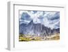 Two Hikers are Dwarfed by the 12,173 Foot Ambush Peak in the Wind River Range-Ben Herndon-Framed Photographic Print