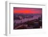 Evening Mood in the Hamburg Harbour-Thomas Ebelt-Framed Photographic Print