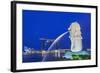 The Marina Bay Sands Hotel and Shopping Centre and the Singapore Art and Science Museum, Singapore-Cahir Davitt-Framed Photographic Print